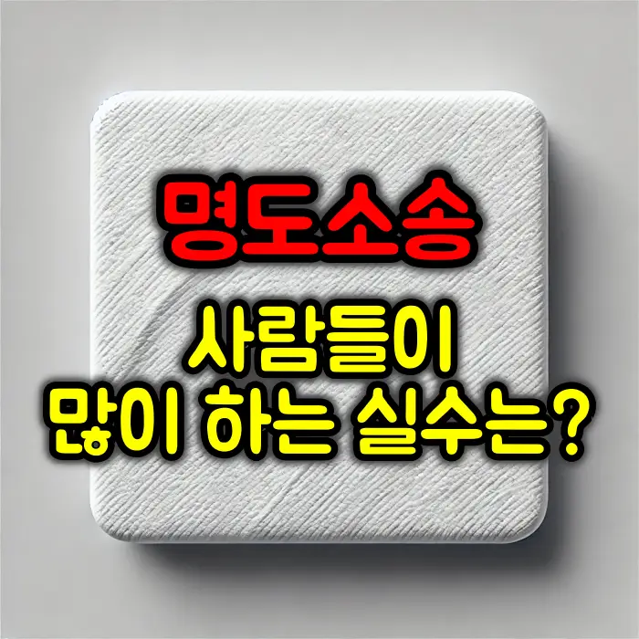 명도 소송 절차 및 많이 하는 실수 3가지
