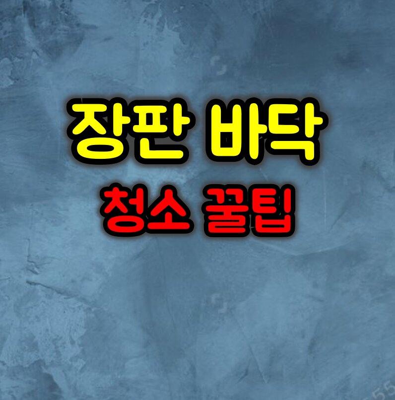 쉽고 간편하게 장판을 청소하는 꿀팁
