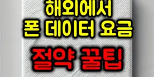 폰데이터 요금 절약 팁