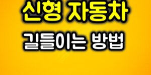 신형 자동차 길들이기