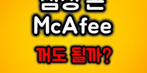 삼성폰 McAfee 기능