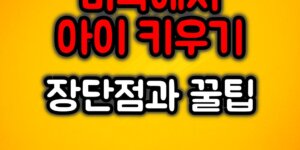 미국에서 아이 키우기