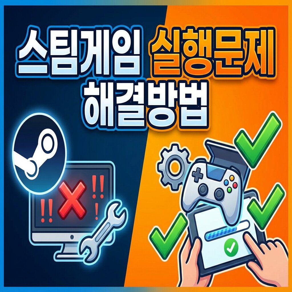 스팀게임 실행이 안된다면? 해결방법
