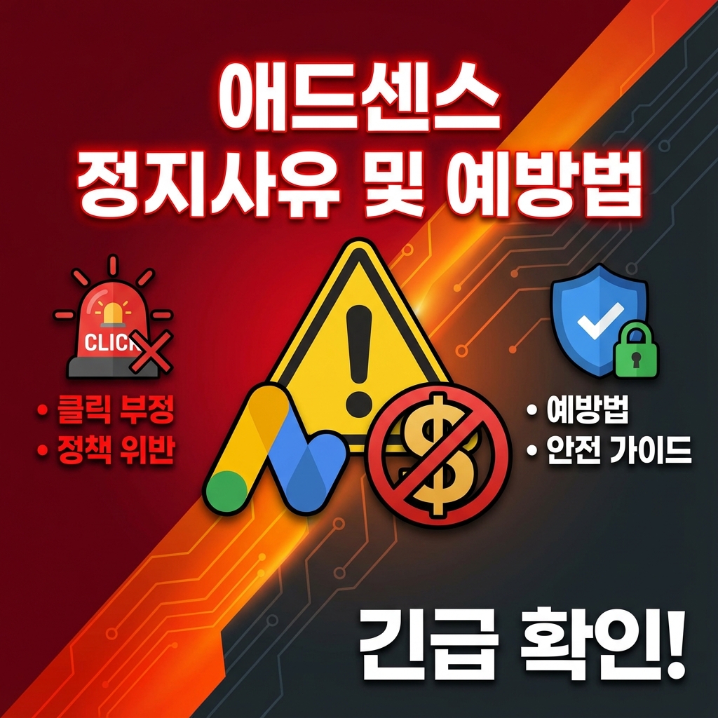 2025 애드센스 계정 정지 사유 총정리
