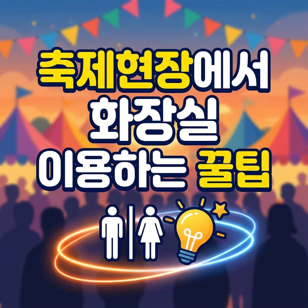 축제 행사 현장에서 화장실을 빨리 이용하는 꿀팁 및 전략