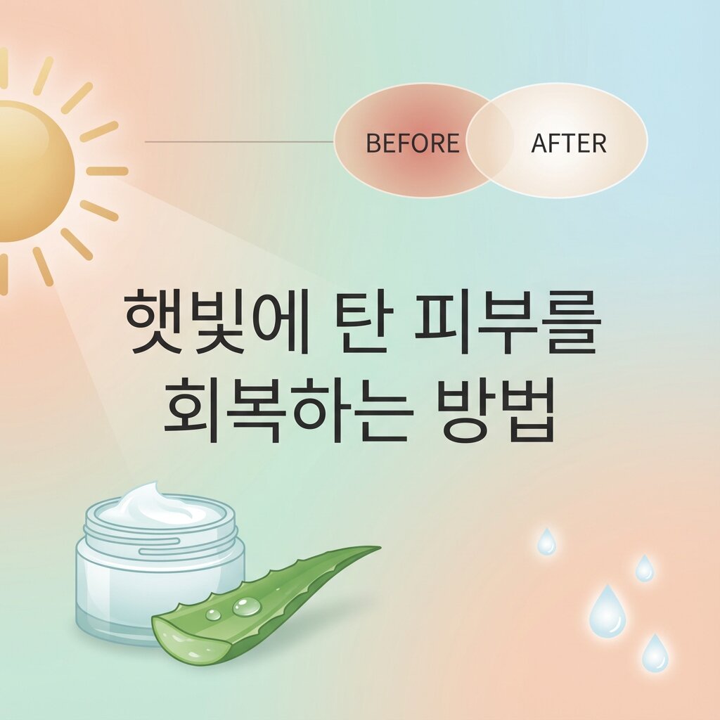 햇빛에 탄 피부 회복 방법
