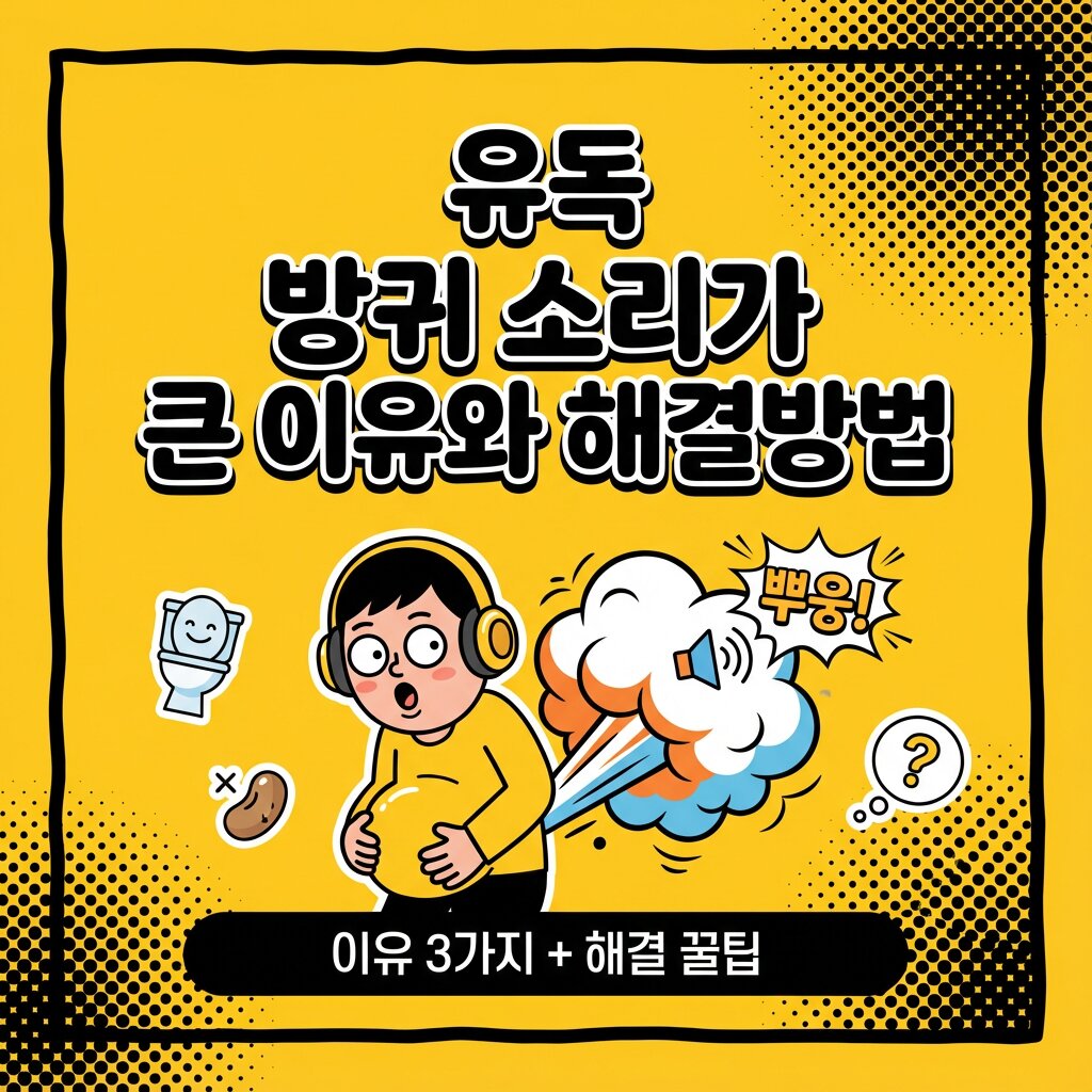 부아앙! 유독 방귀 소리가 큰 이유와 해결방법