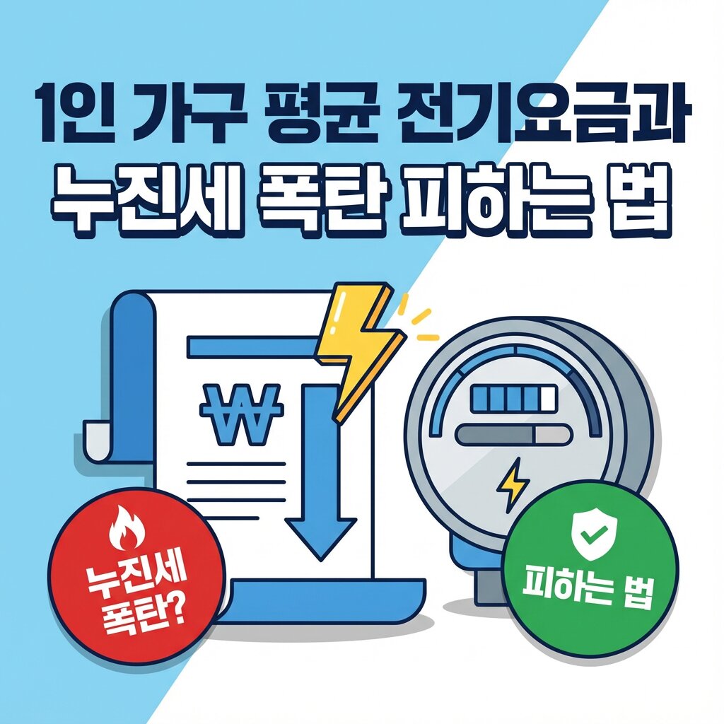 1인 가구 평균 전기요금과 누진세 폭탄 피하는 법