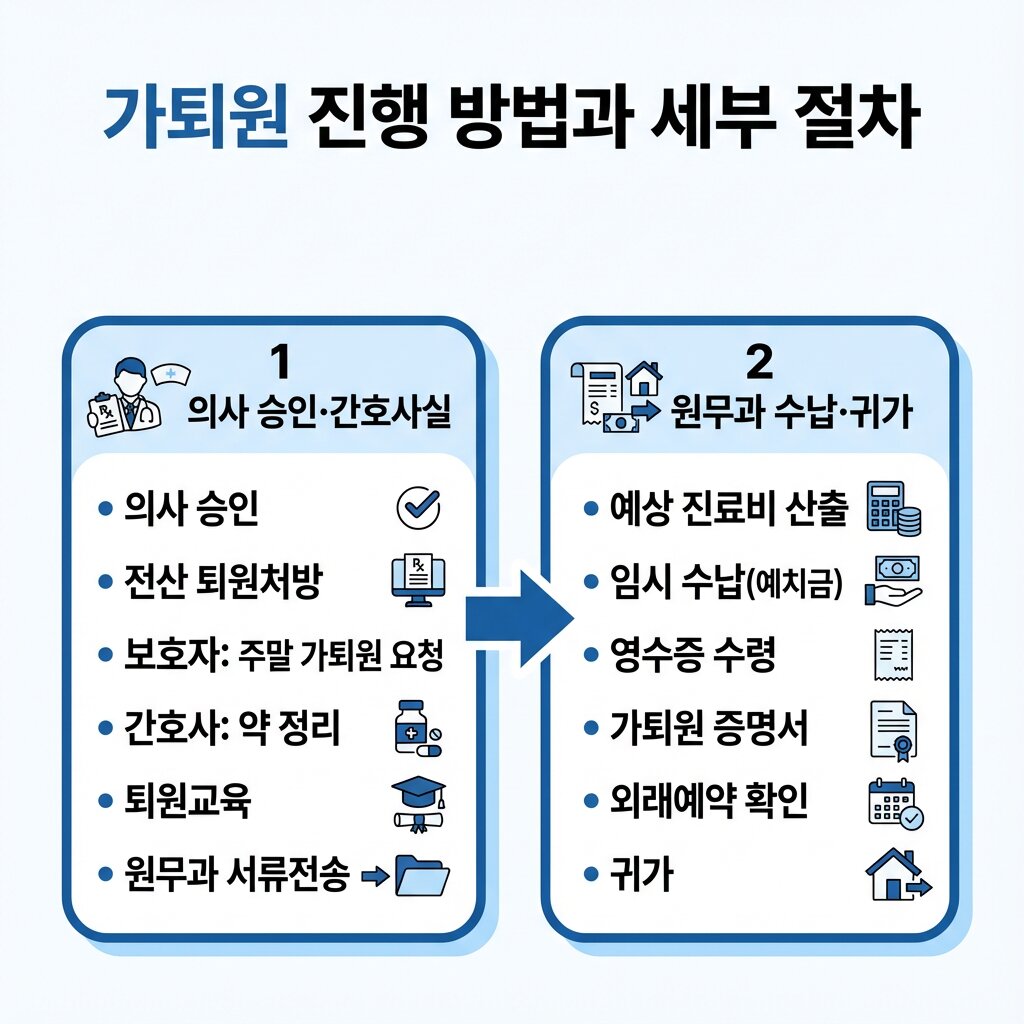 가퇴원 진행방법