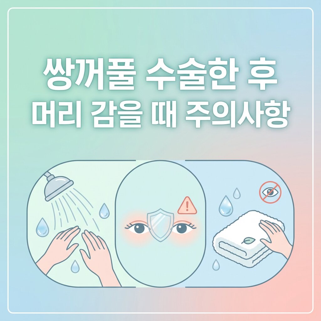 쌍꺼풀 수술하고 머리를 감을 때 주의사항
