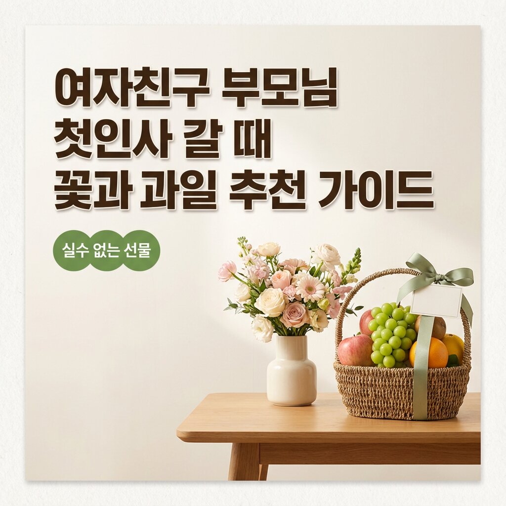 여자친구 부모님 첫인사 갈 때 꽃과 과일 추천 가이드