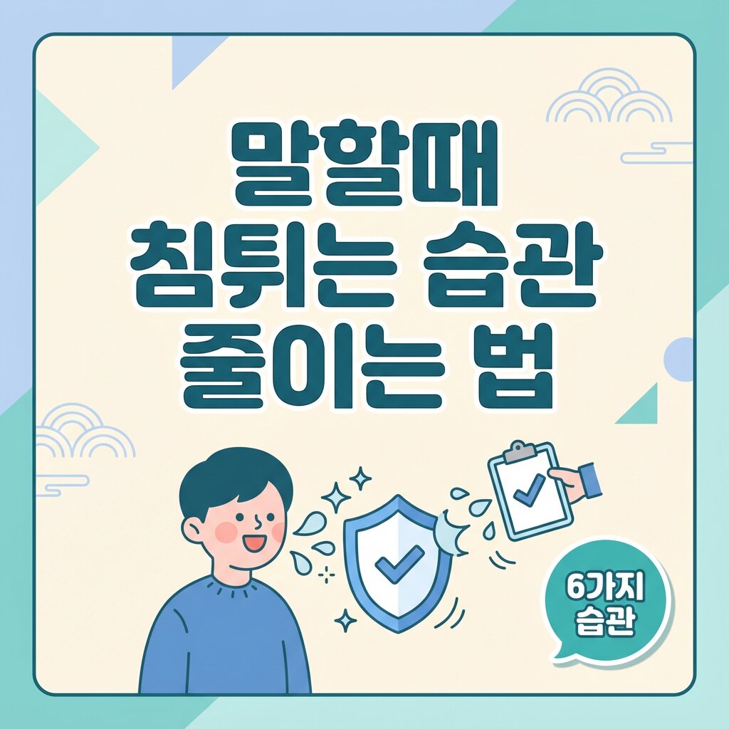 말할 때 침튀는 습관 줄이는 법 섬네일