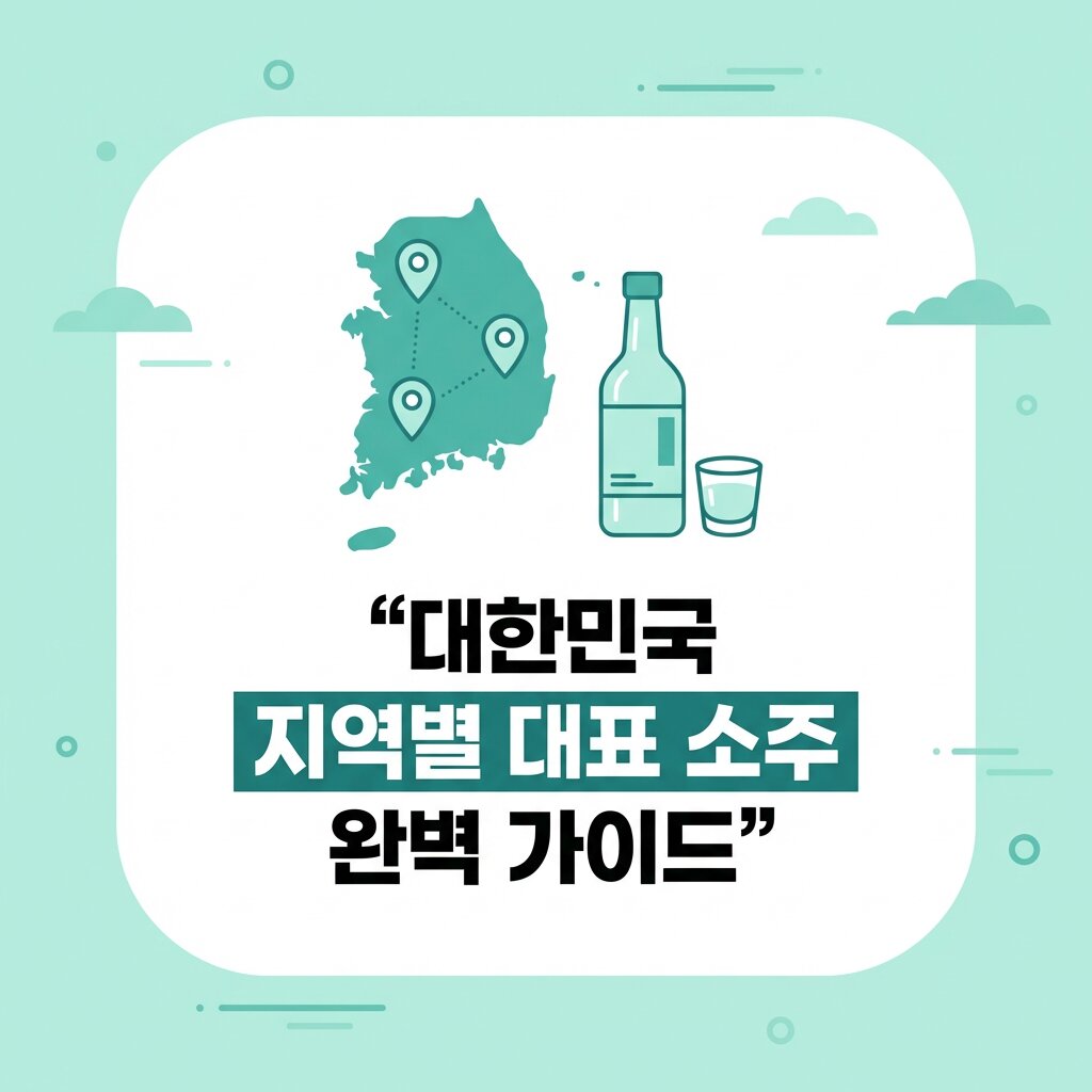 대한민국 지역별 대표 소주 완벽 가이드: 유래부터 맛의 특징까지