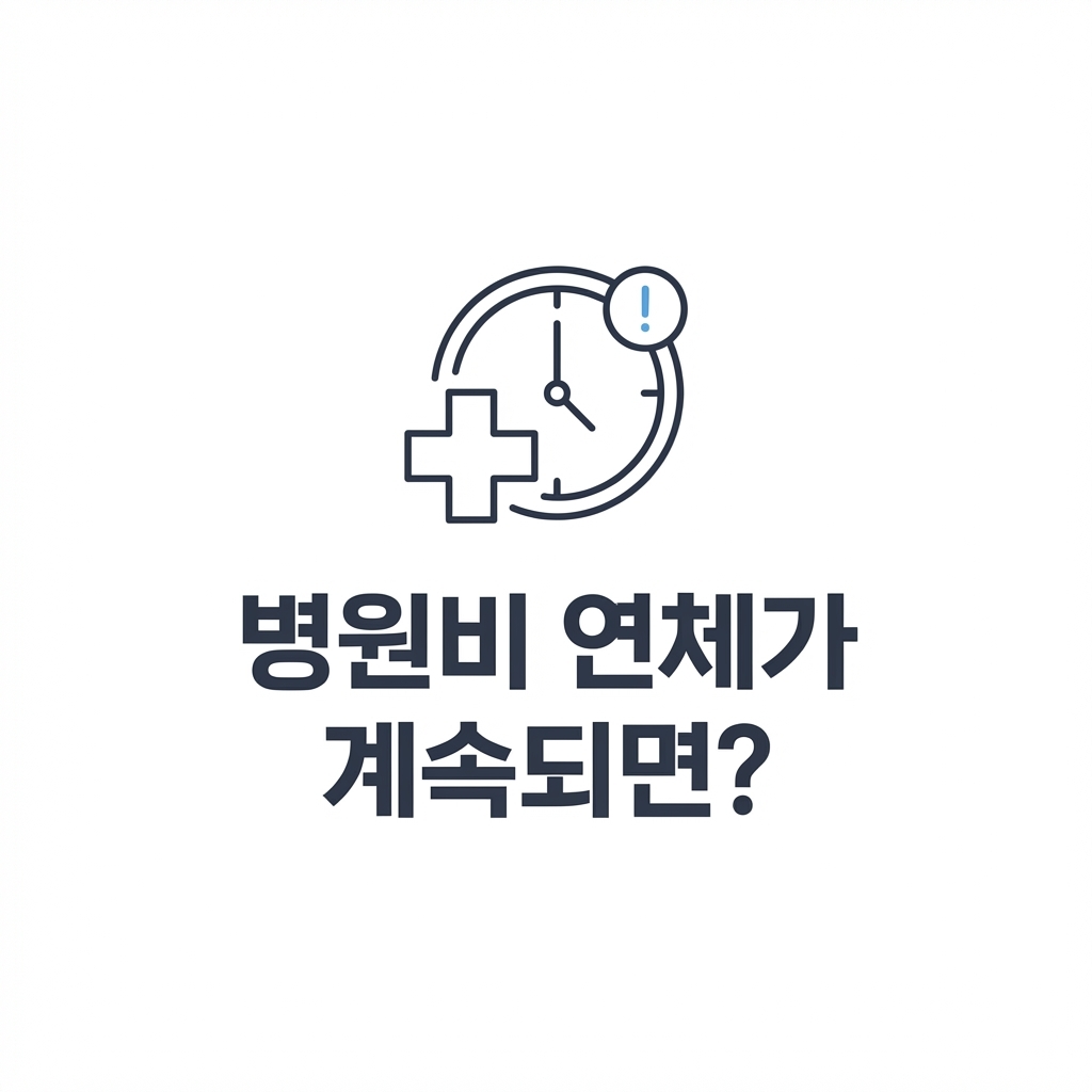병원비 연체가 지속되면 발생하는 상황은?
