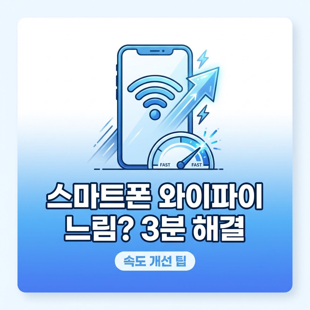 느린 스마트폰 와이파이 속도 해결방법