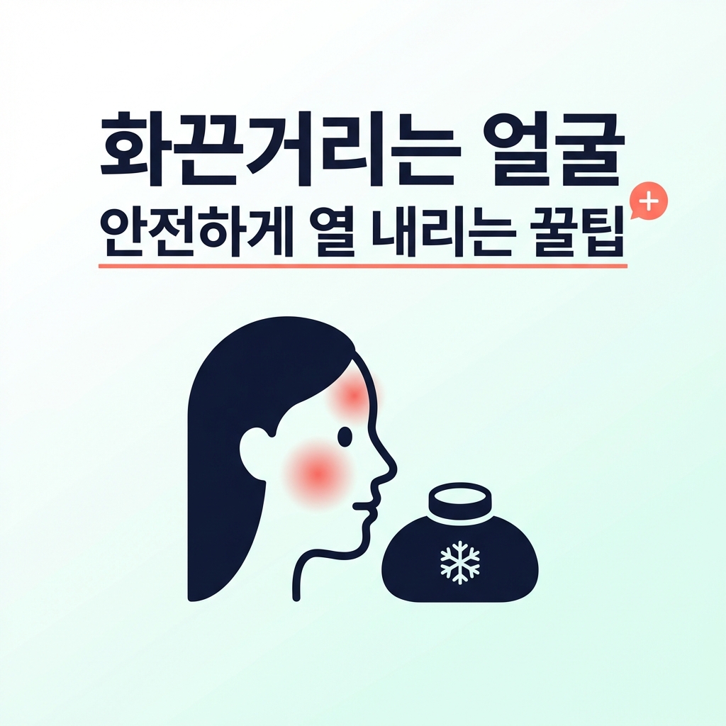 화끈거리는 얼굴, 안전하게 열 내리는 꿀팁