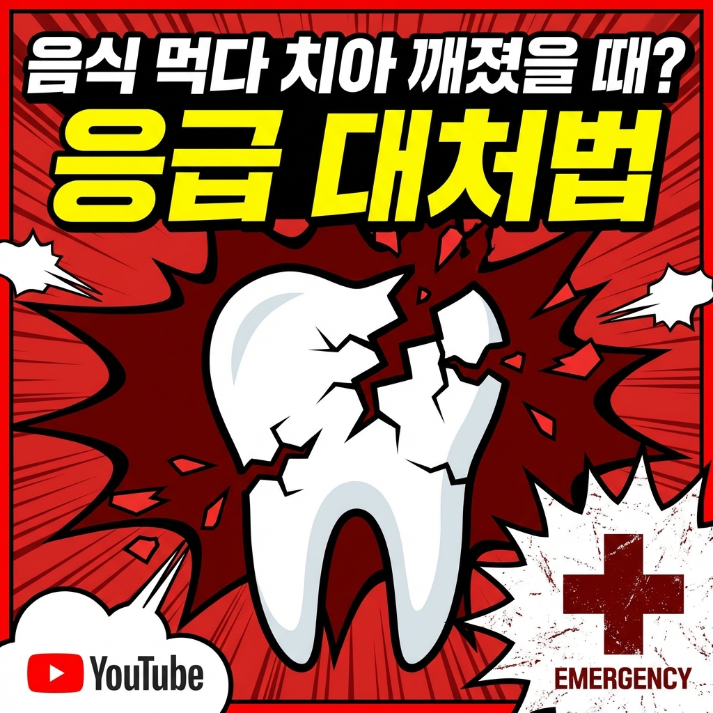 음식 먹다 치아 깨졌을 때? 응급 대처법