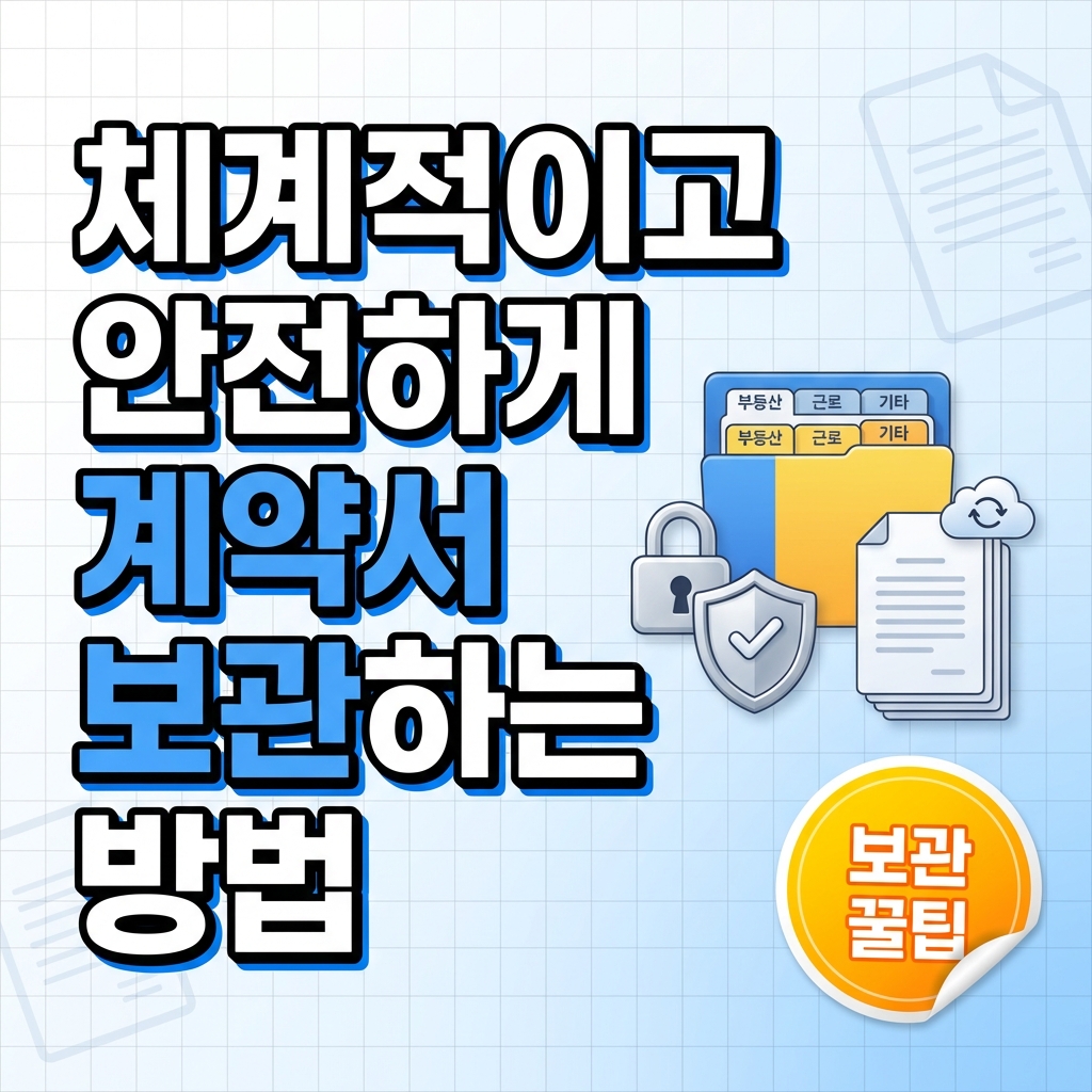 체계적이고 안전하게 계약서 보관하는 방법
