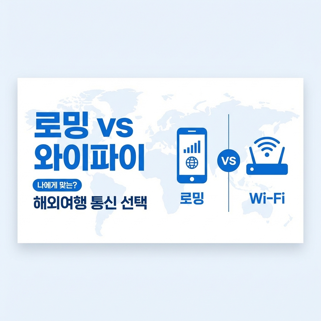 로밍 vs 와이파이, 나에게 맞는 해외여행 통신 수단은?