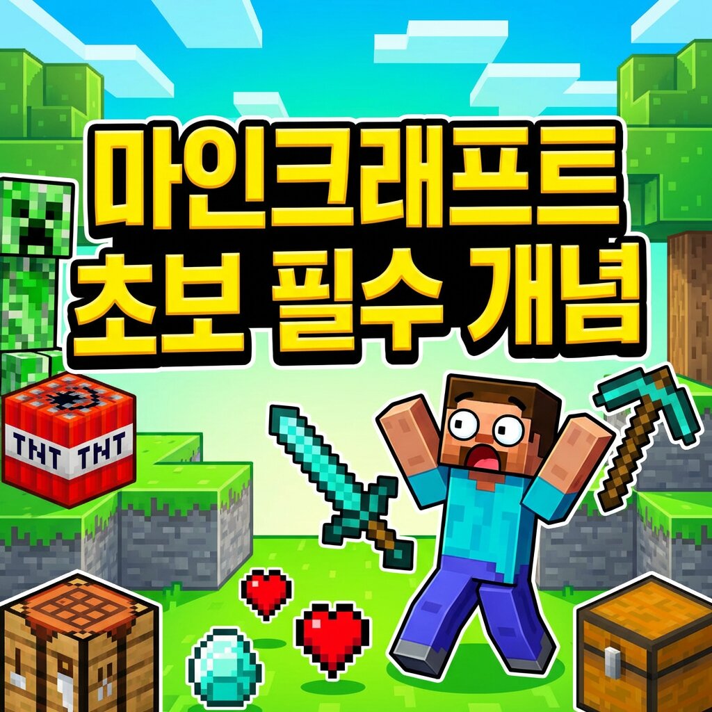 마인크래프트 초보 필수 개념과 생존 기초 가이드