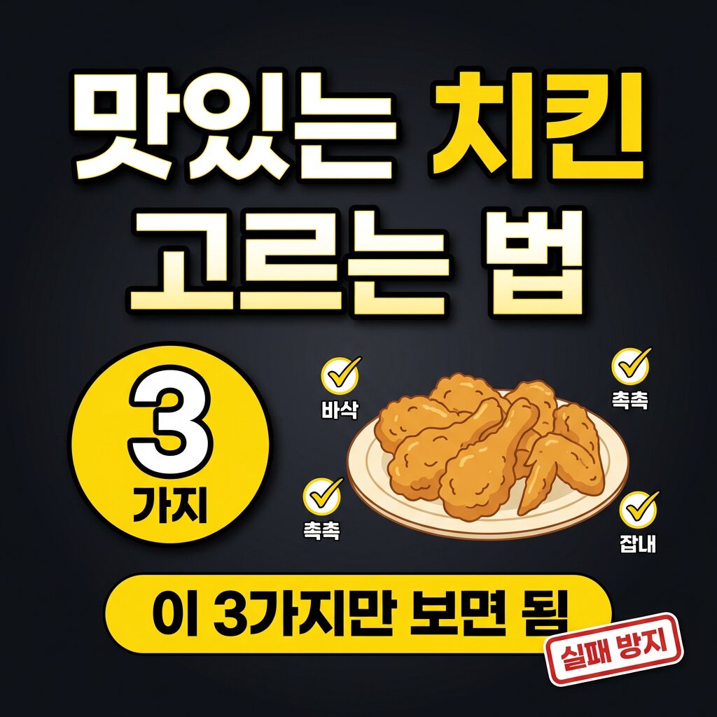 맛있는 치킨 고르는 법 | 실패 없는 주문 가이드