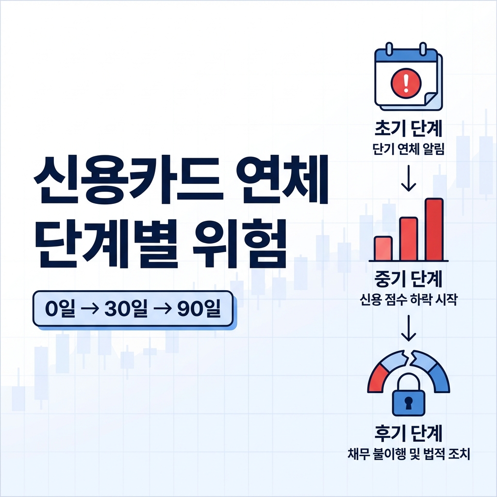 신용카드 연체의 단계별 위험성