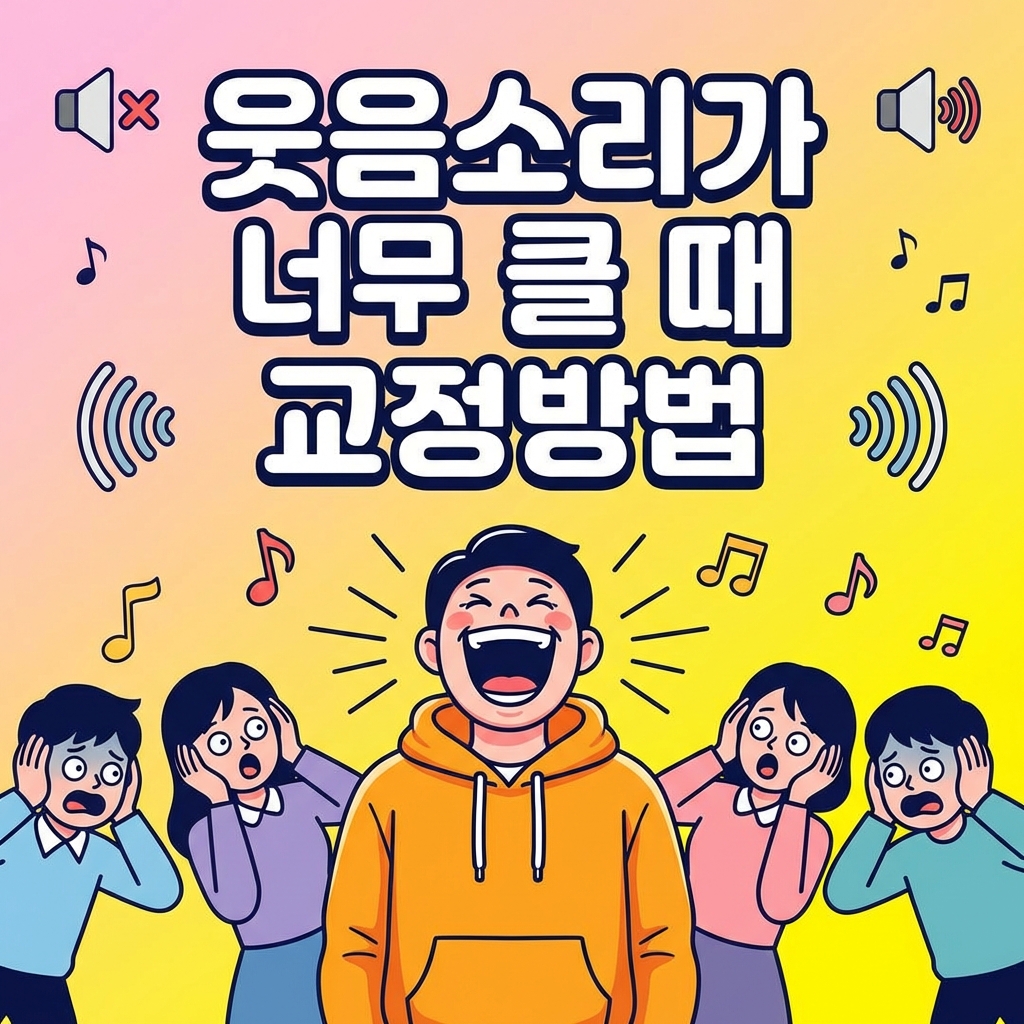웃음소리가 너무 클 때 교정방법 총정리