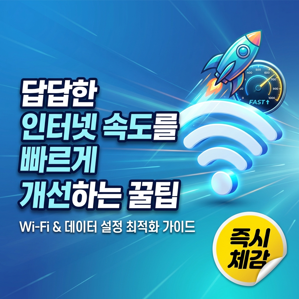 답답한 인터넷 속도를 빠르게 개선하는 꿀팁