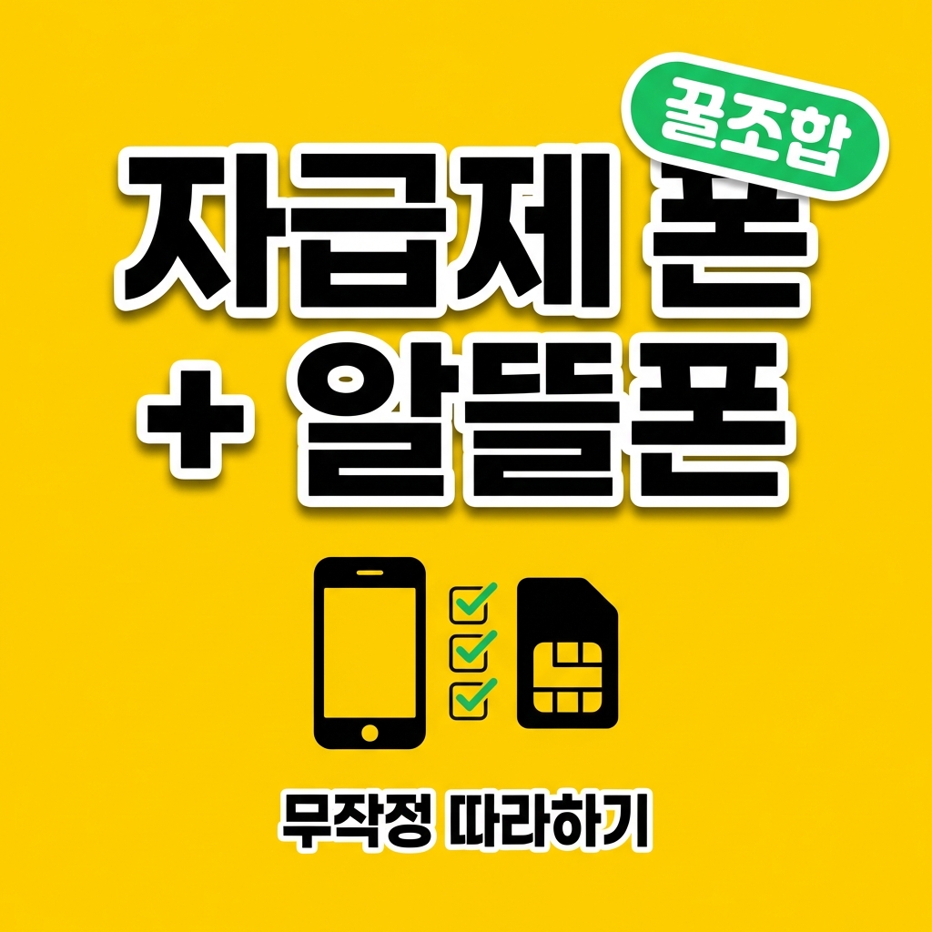 통신비 반값의 완성! 자급제 폰 + 알뜰폰 꿀조합 무작정 따라하기