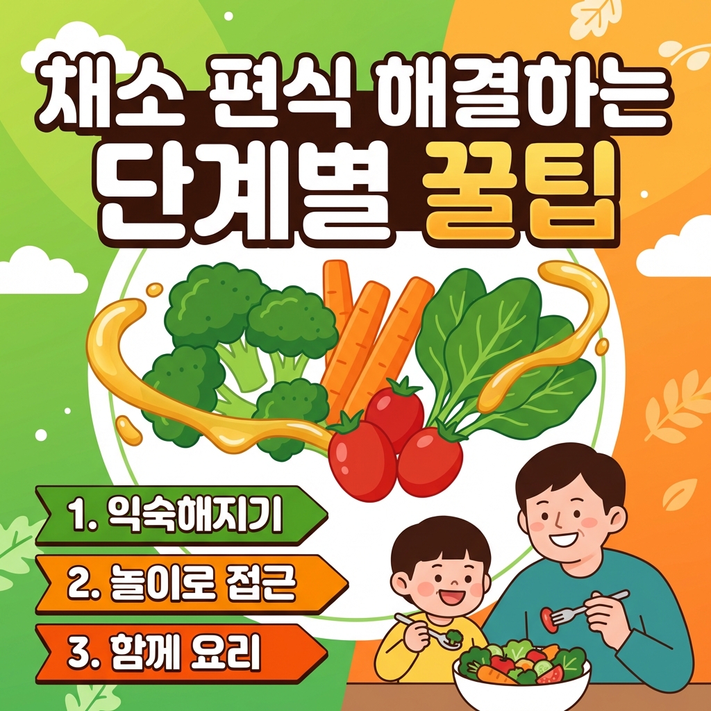 채소 편식 해결하는 단계별 꿀팁