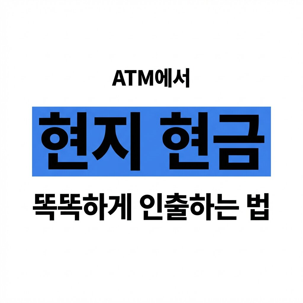 해외 여행 필수 정보! ATM에서 현지 현금 똑똑하게 인출하는 법
