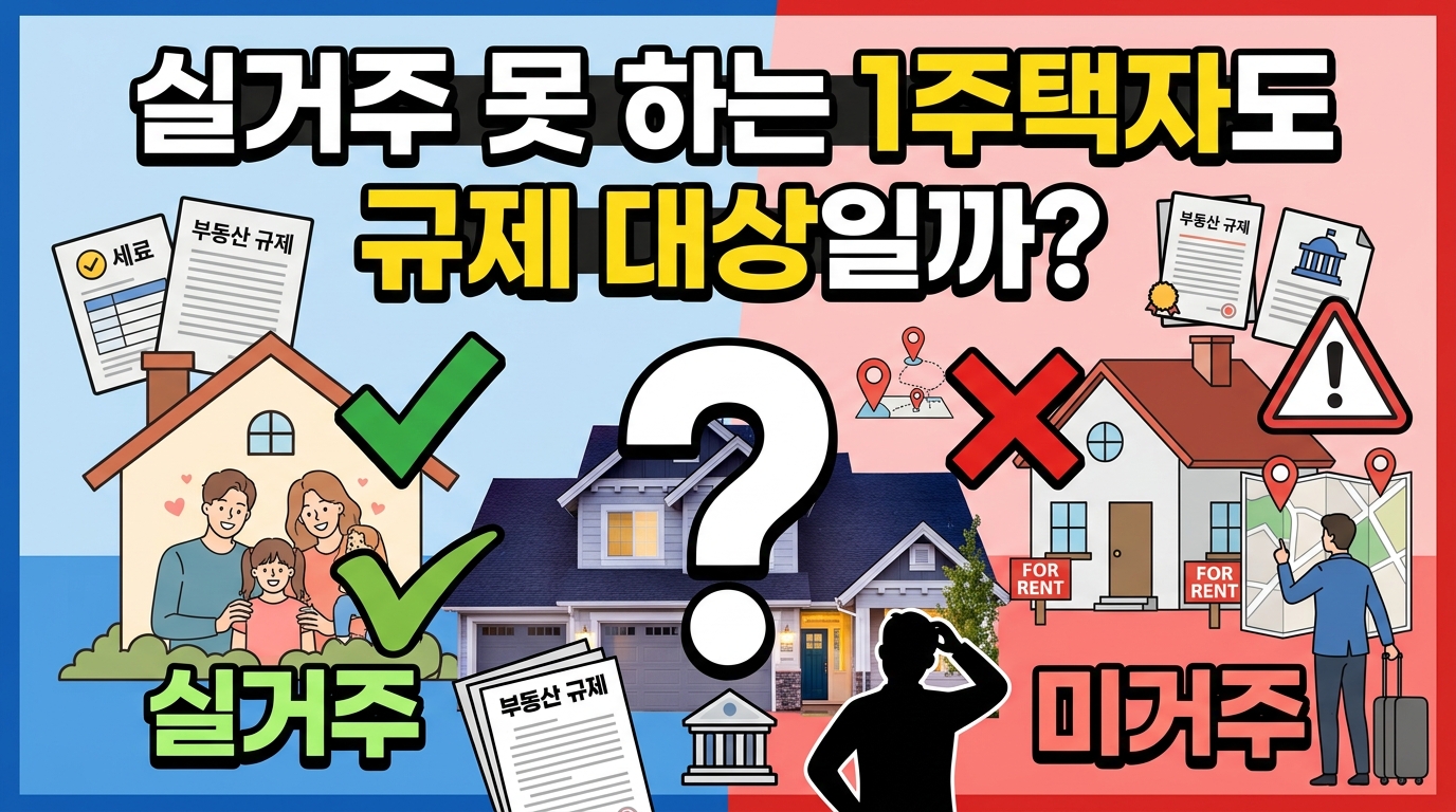 실거주 못 하는 1주택자도 규제 대상일까?