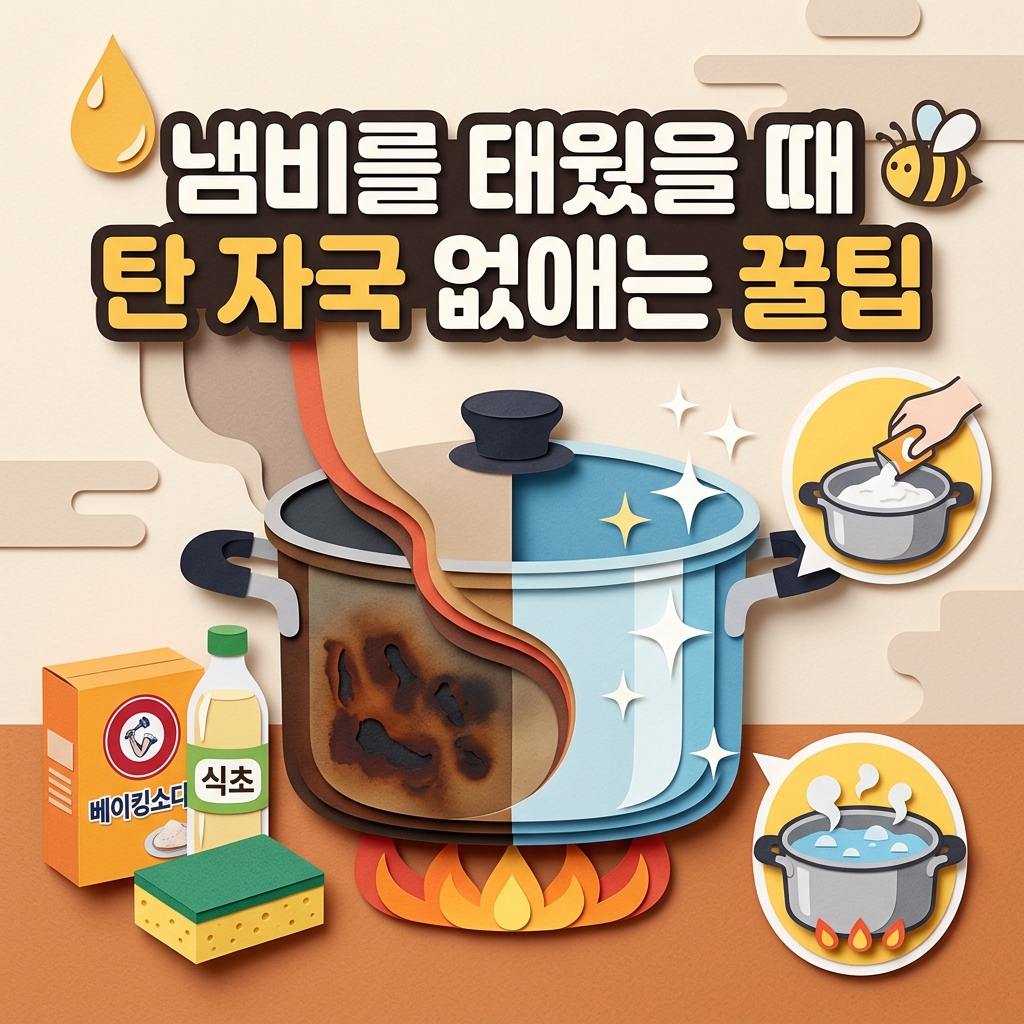 냄비를 태웠을 때 탄 자국 없애는 꿀팁