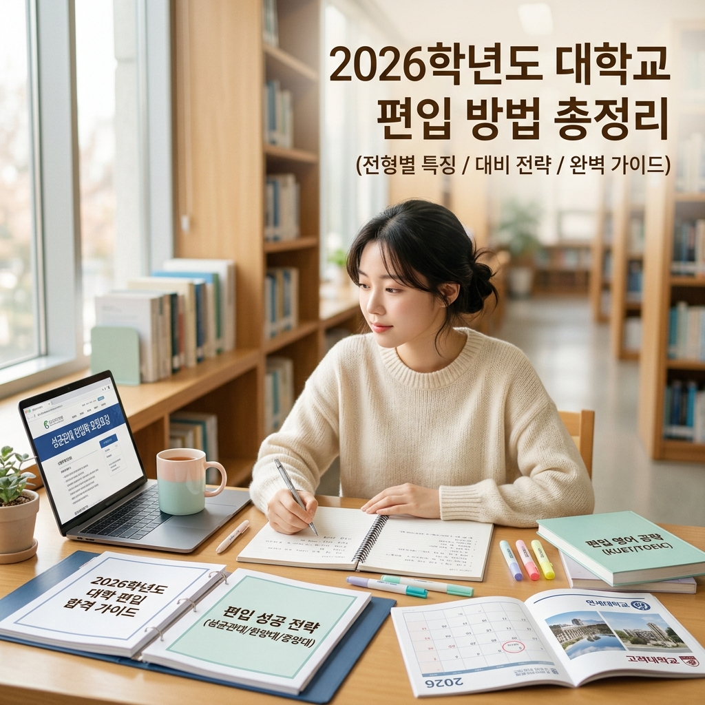 2026학년도 대학교 편입 방법 총정리
