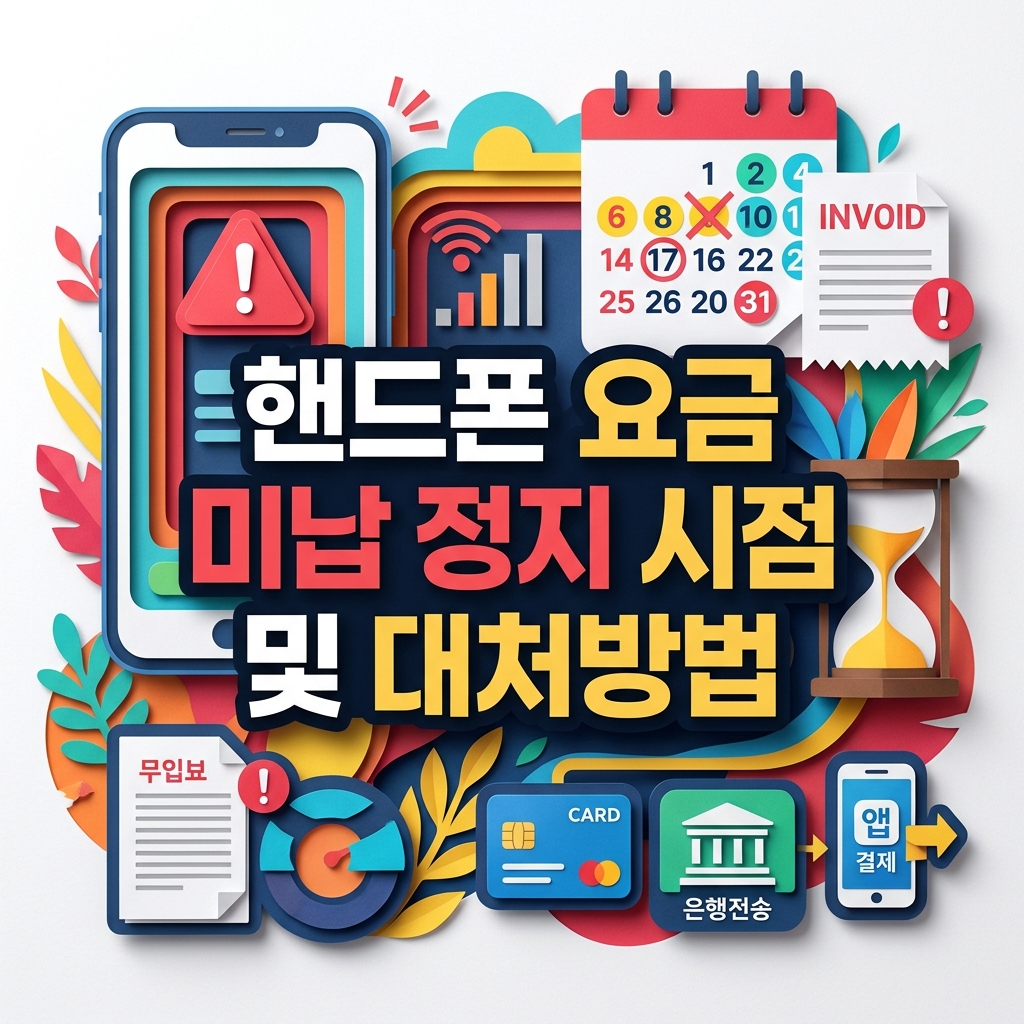 핸드폰 요금 미납 정지 시점 및 대처방법