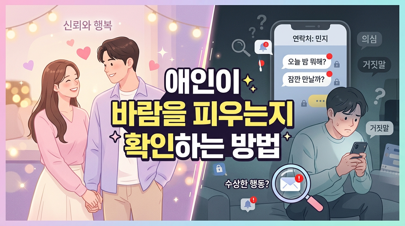 애인이 바람을 피우는지 확인하는 방법