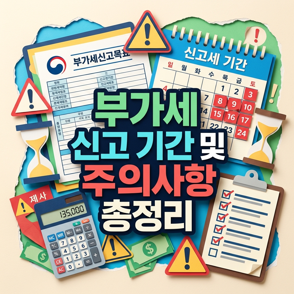 부가세 신고 기간 및 주의사항 총정리