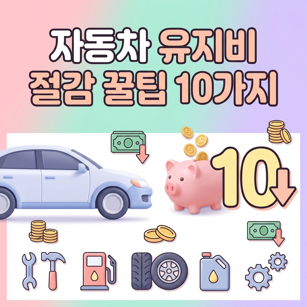 자동차 유지비 절감 꿀팁 10가지