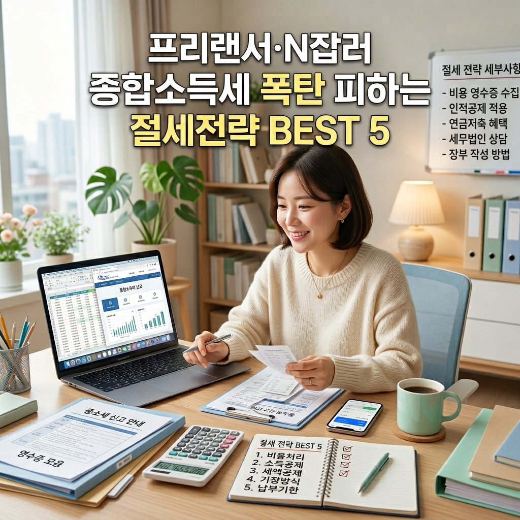 프리랜서·N잡러 종합소득세 폭탄 피하는 절세전략 BEST 5