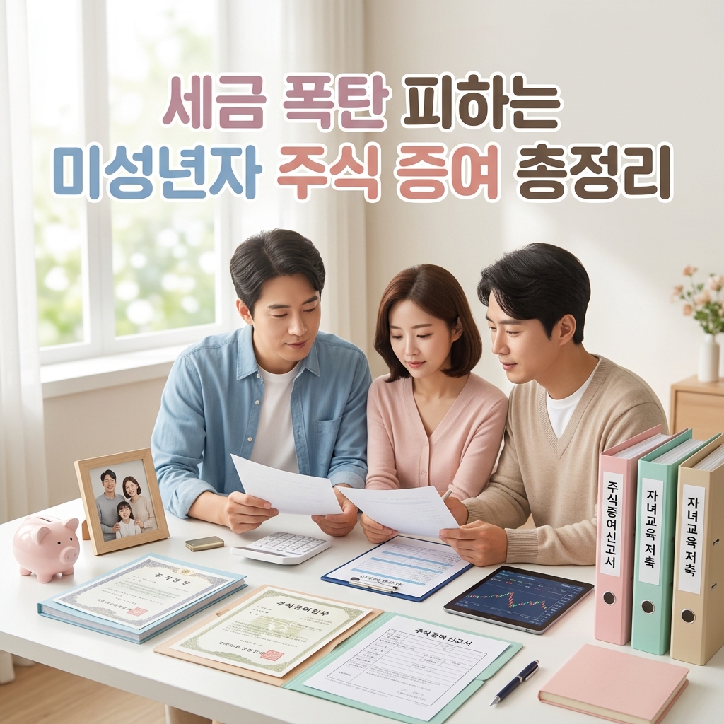 세금 폭탄 피하는 미성년자 주식 증여 총정리