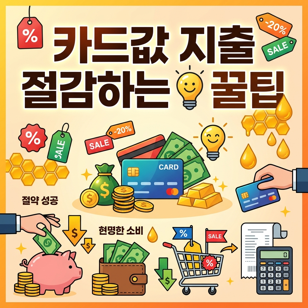 카드값 지출 절감하는 꿀팁