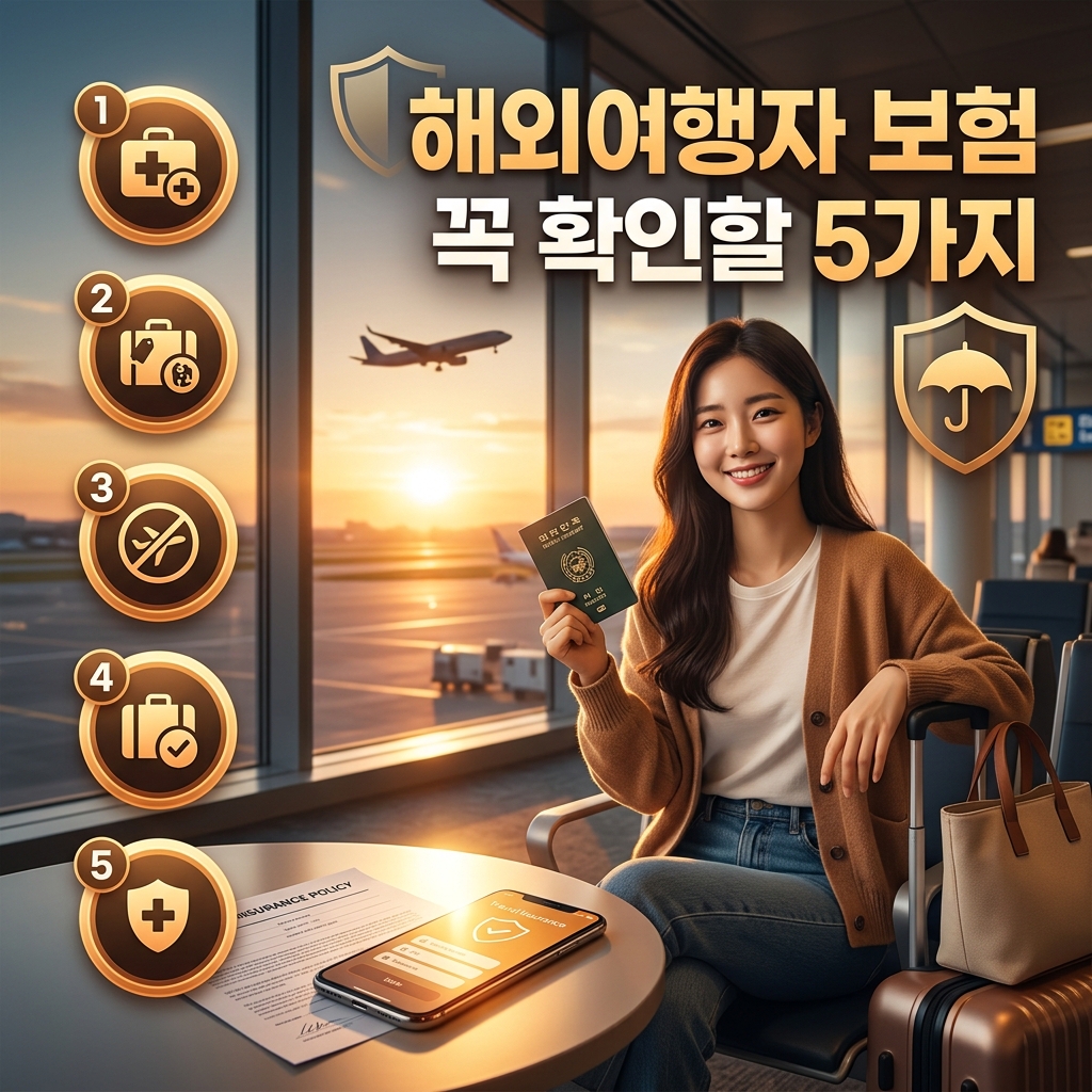 해외여행자 보험 가입 전 꼭 확인해야 할 5가지