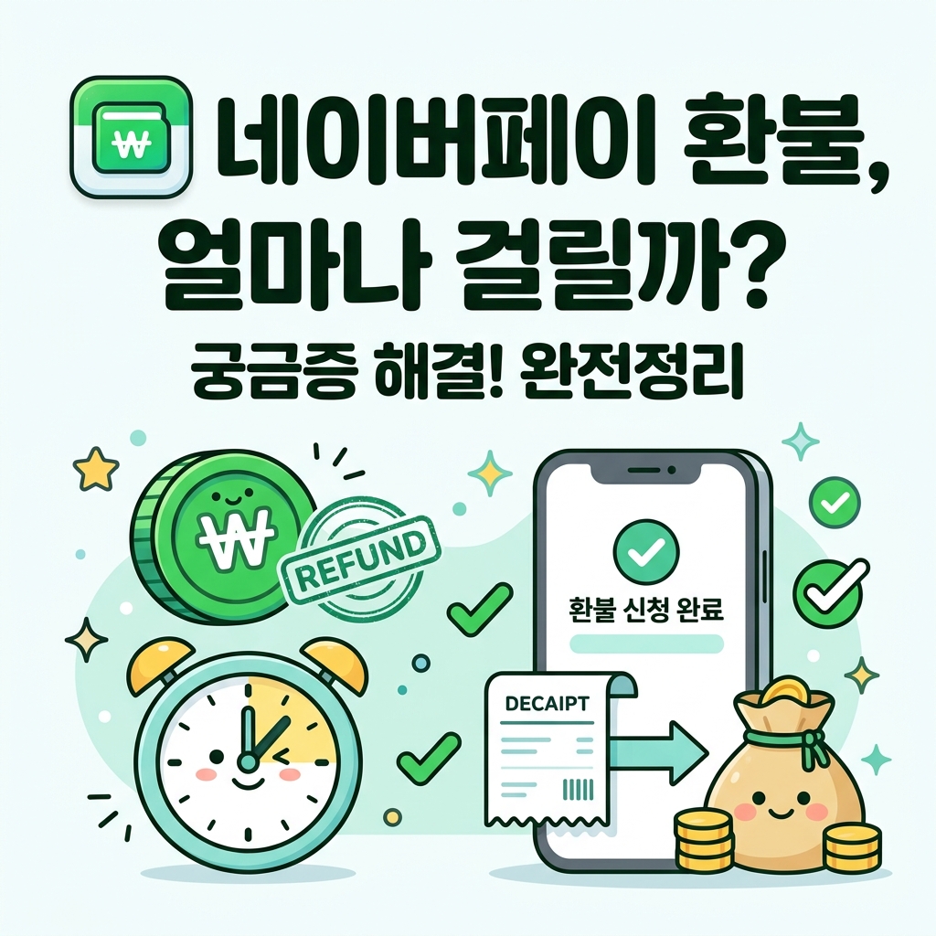 네이버페이 환불, 얼마나 걸릴까? 궁금증 해결!