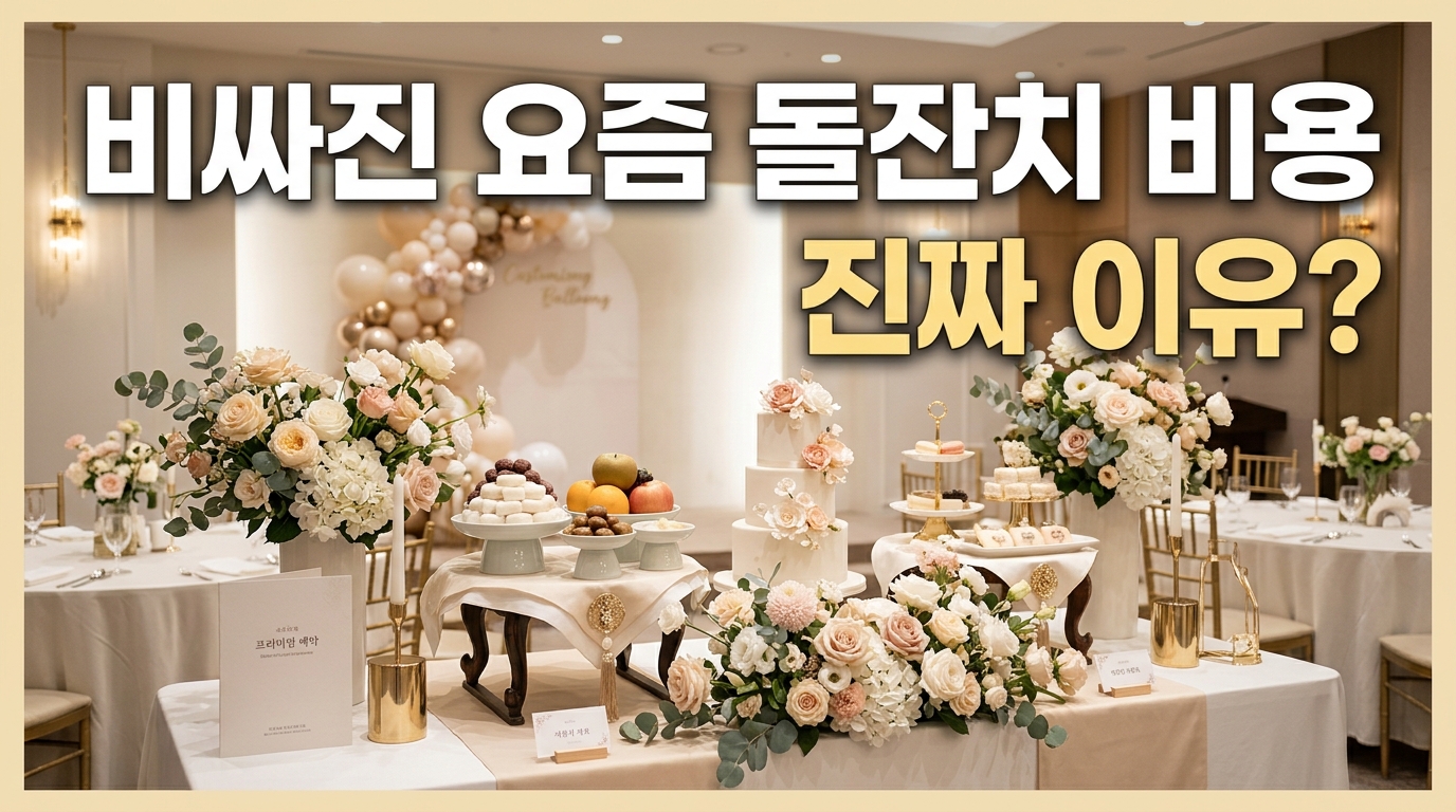 1200만원 돌잔치? 무섭도록 비싸진 요즘 돌잔치 비용의 진짜 이유