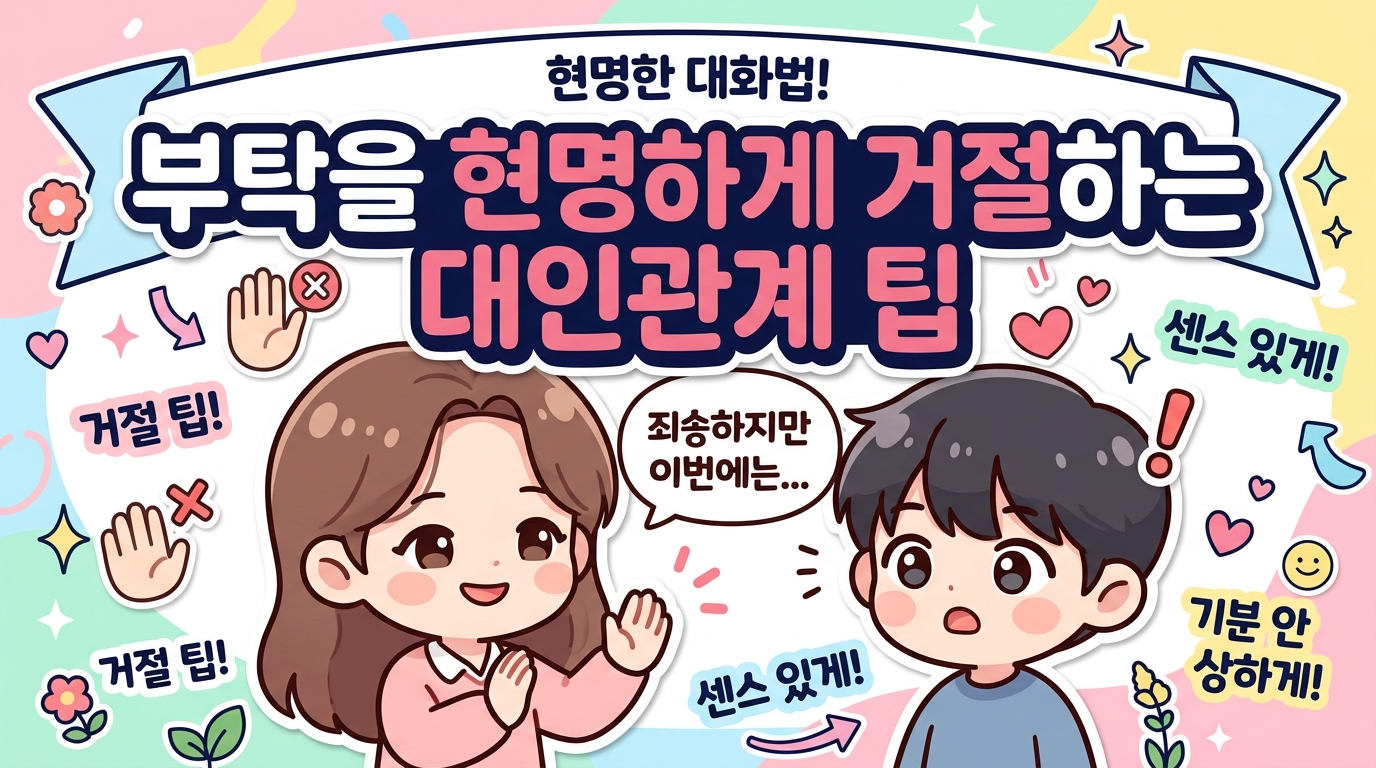 부탁을 현명하게 거절하는 대인관계 팁