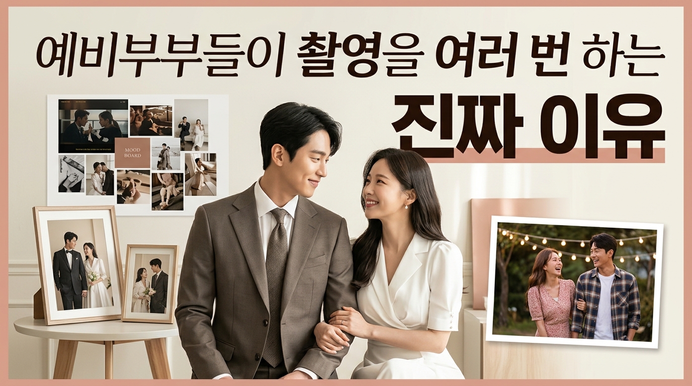 요즘 예비부부들이 촬영을 여러 번 하는 진짜 이유