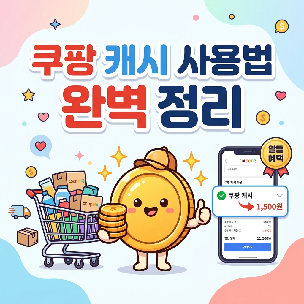 쿠팡 캐시 사용법 완벽 정리: 충전부터 현금처럼 쓰는 꿀팁까지