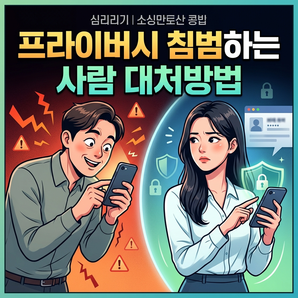 프라이버시 침범하는 사람 대처방법