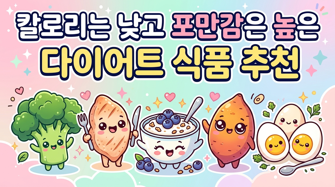 칼로리는 낮고 포만감은 높은 다이어트 식품 추천