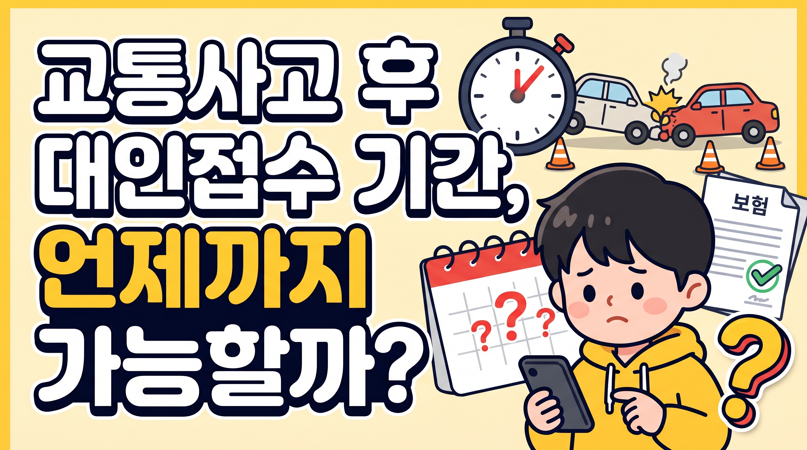 교통사고 후 대인접수 기간, 언제까지 가능할까?